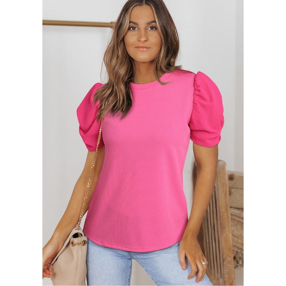 Puff sleeve top size medium